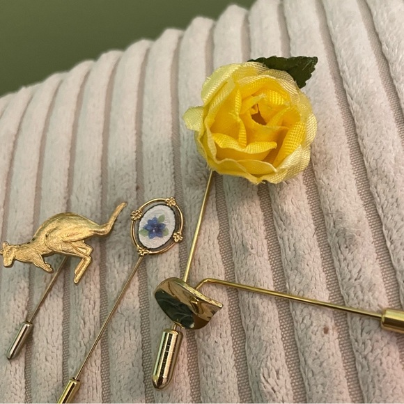 Bundle of Four Elegant Vintage Stick Pins - Picture 10 of 10
